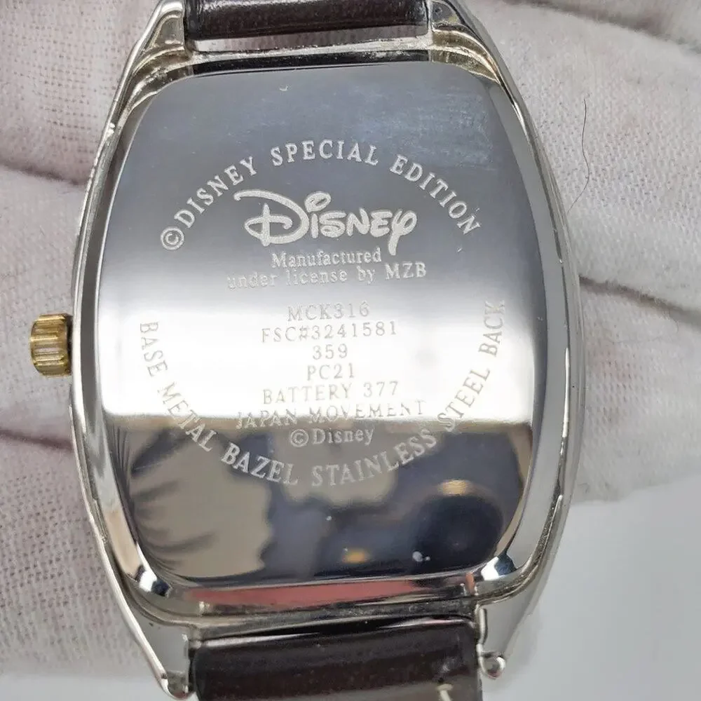 Disney Mickey Mouse 80th Anniversary Watch Silver/Brown